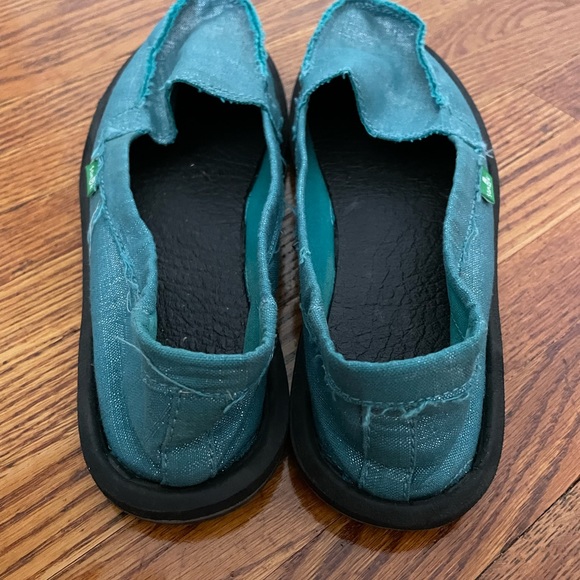 Teal shimmer Sanuck loafers - Picture 4 of 5